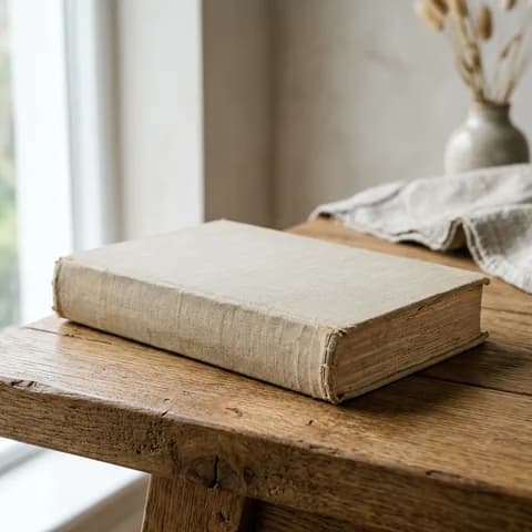 The book, closed. An old newspaper, a leather-bound book and aged documents on a green background.