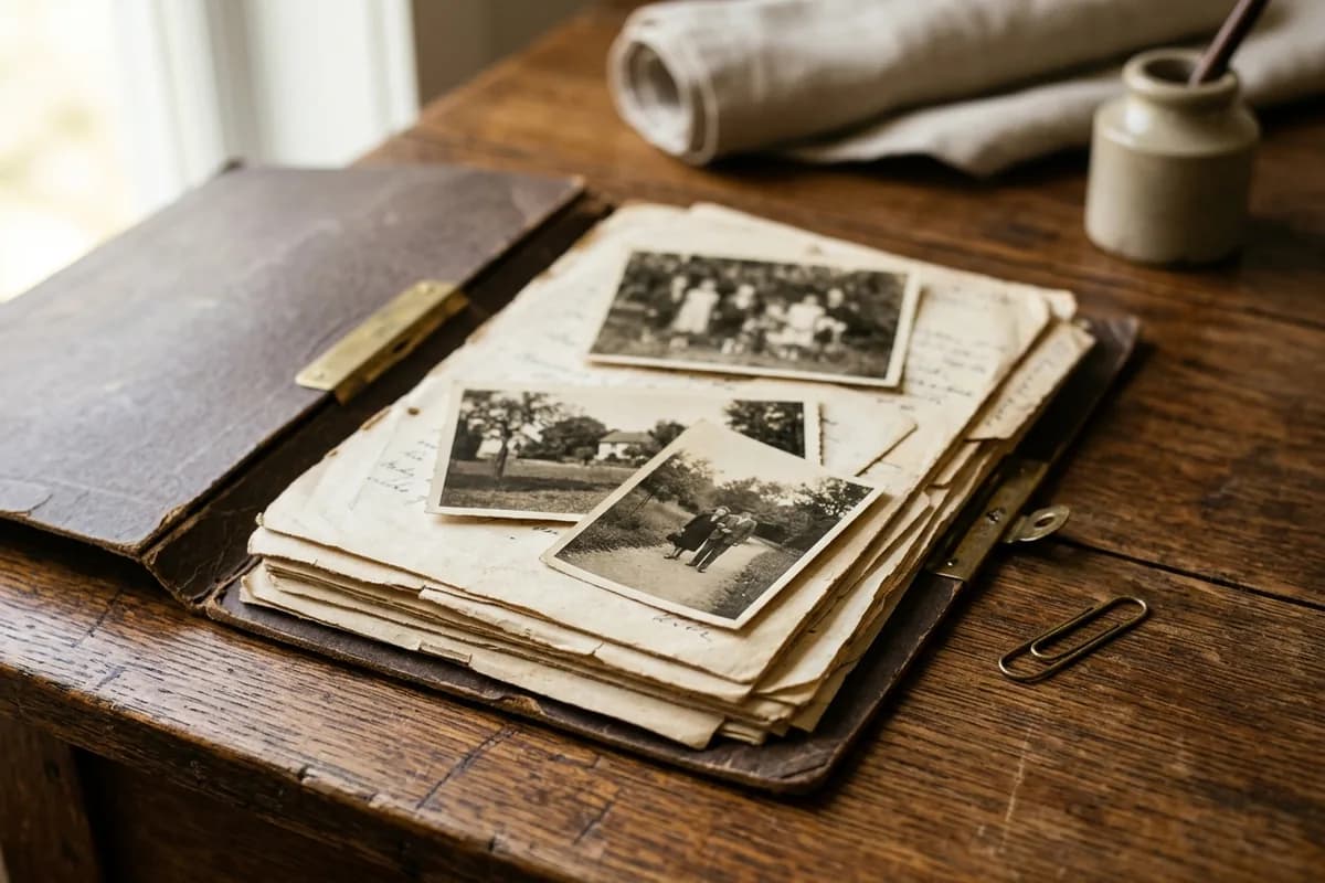 Provenance: papers, photographs, history