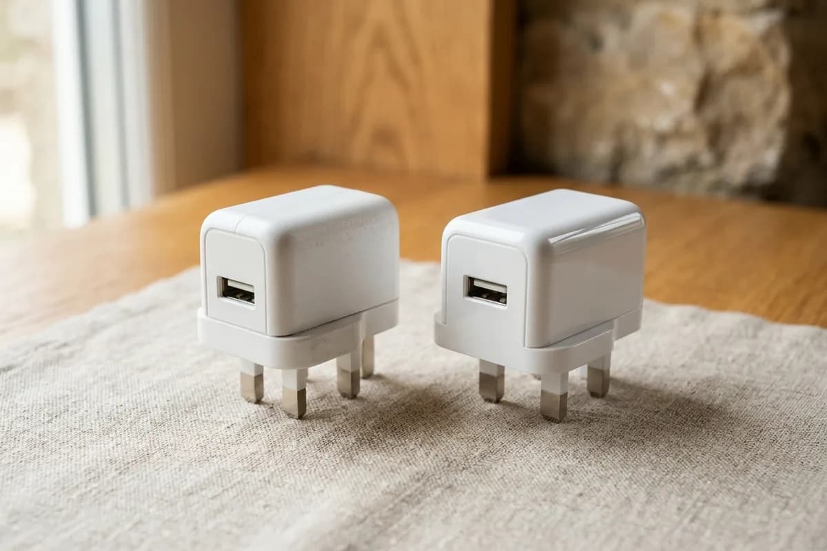 Two chargers: compare finish and fit