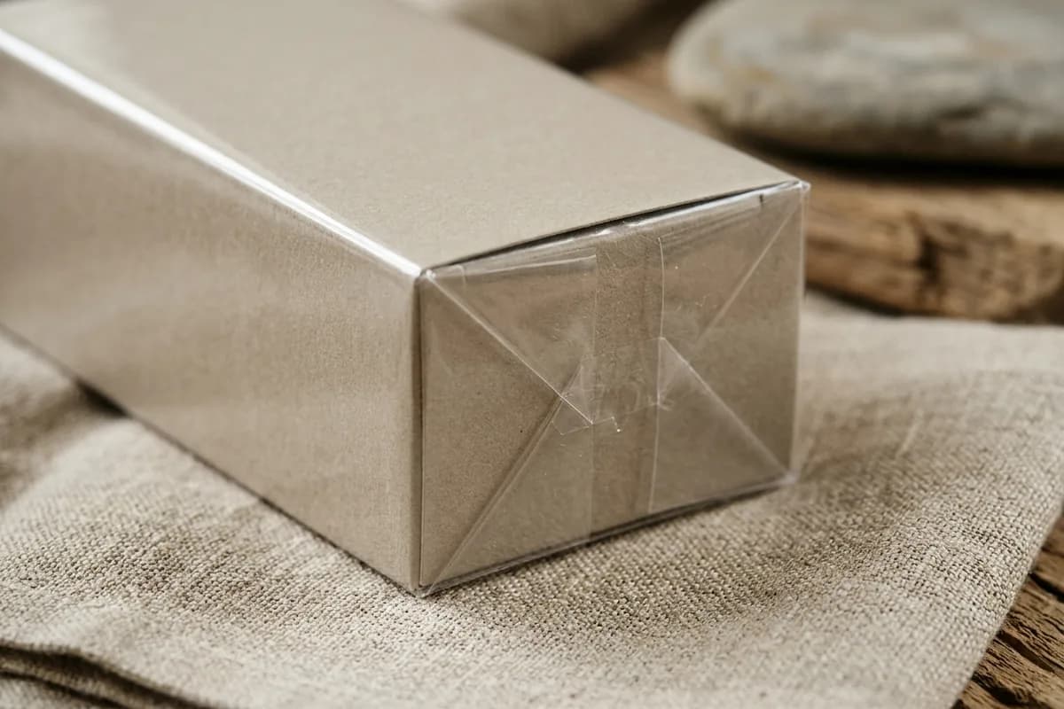 Neat, tight wrapping on a genuine box
