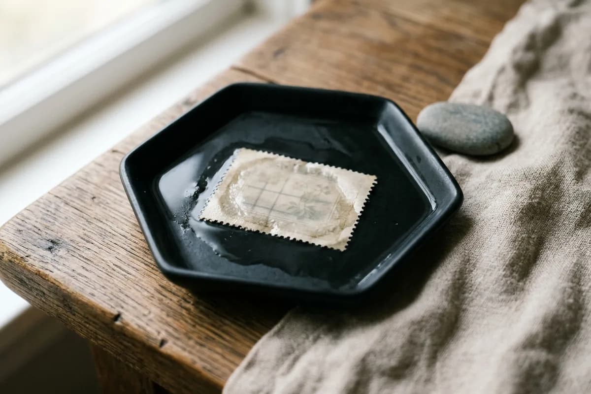 Watermark revealed in the tray