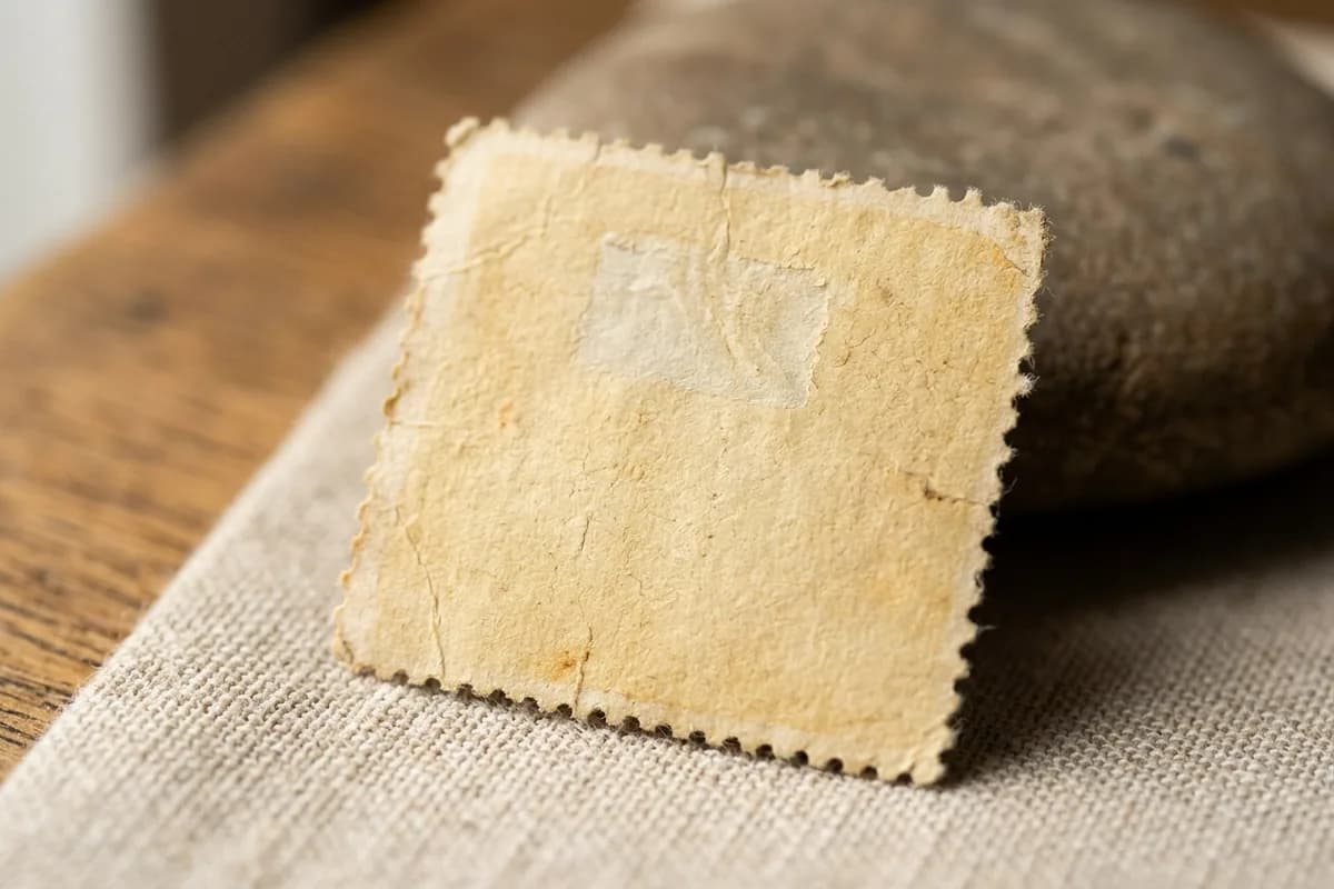 The gum on the back